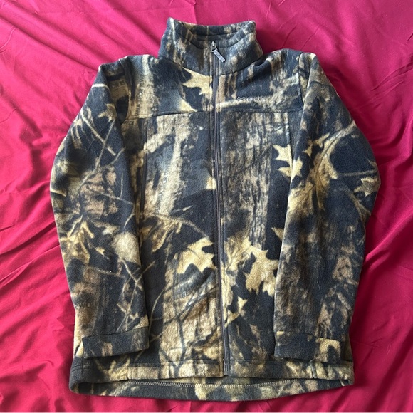 Camo Columbia Sport Fleece Jacket - Picture 1 of 4